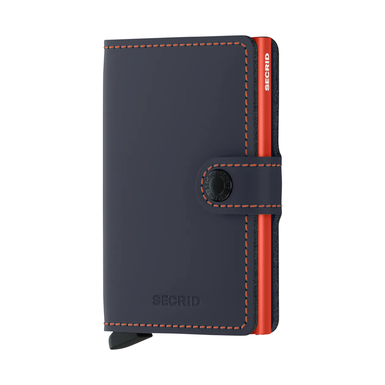 Secrid Miniwallet Porte-cartes, Matte Night Blue & Orange