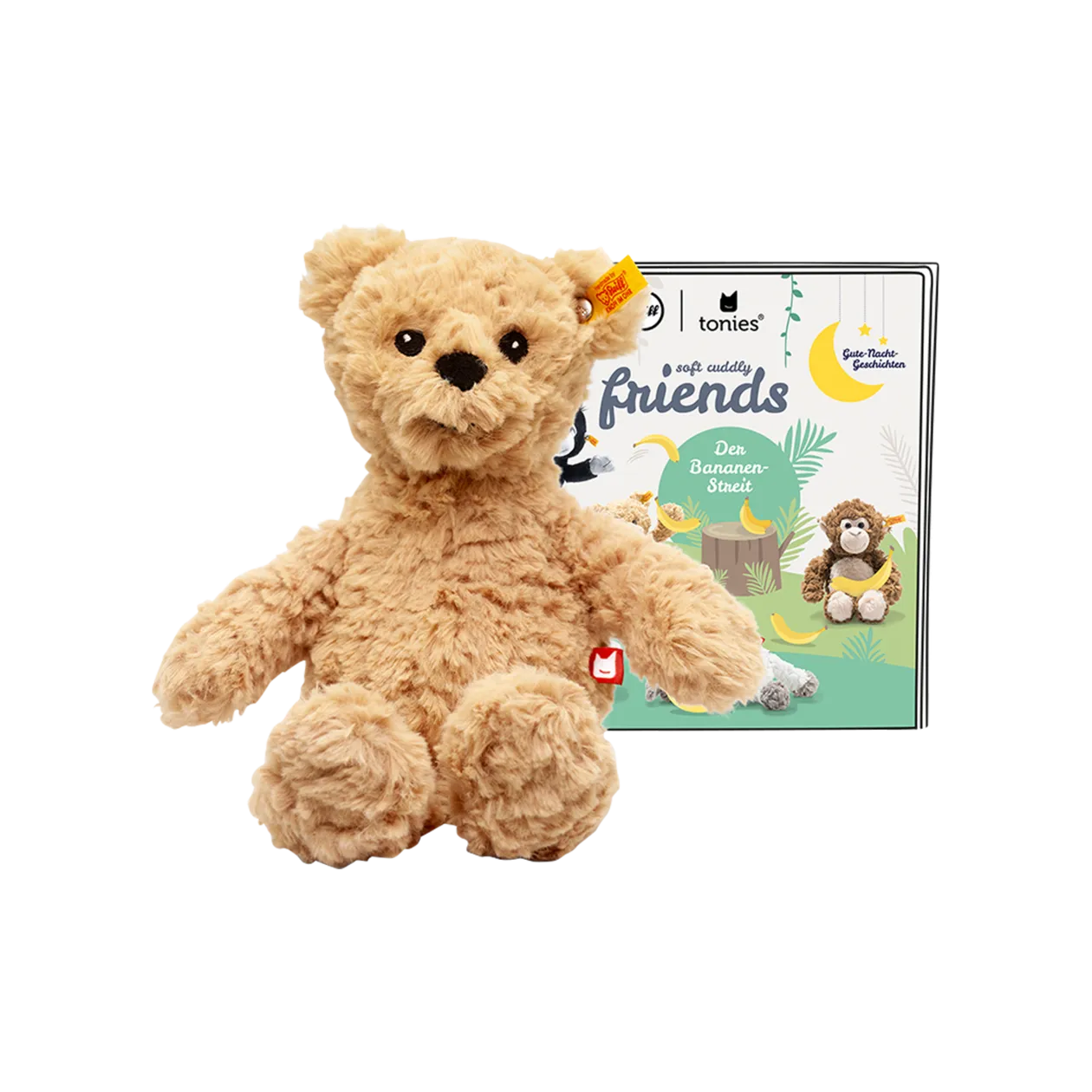 tonies® Steiff Soft Cuddly Friends Jimmy Teddy Bear Audio Figurine with Audio Drama