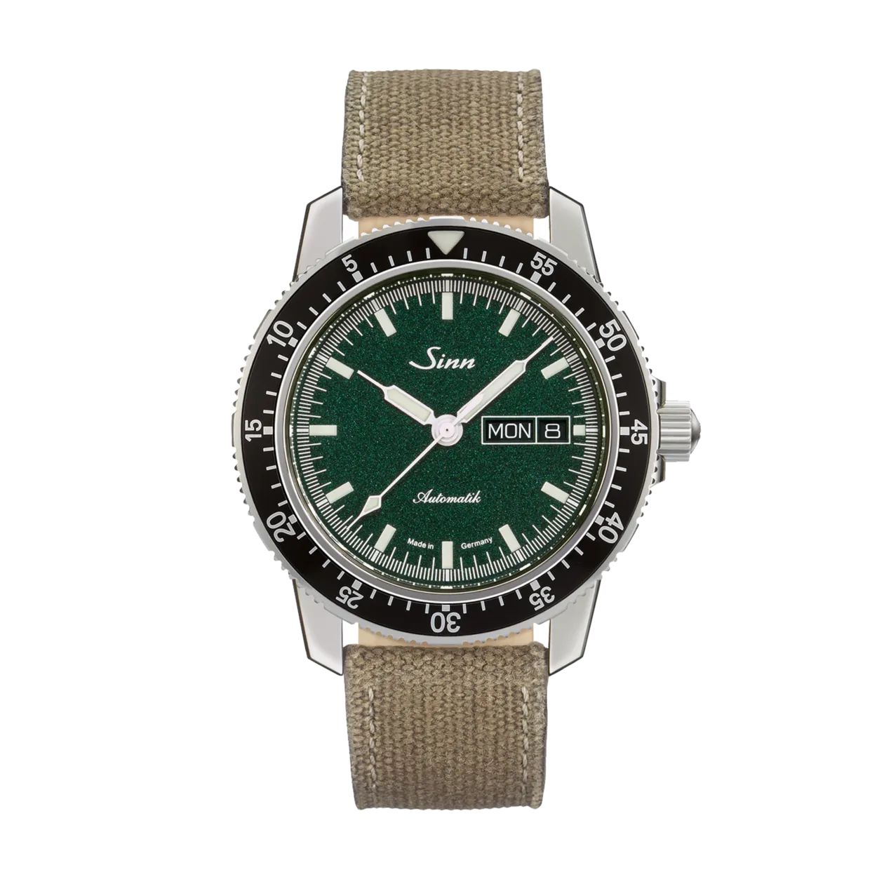 Sinn 104 St Sa I MG Automatic Pilot Watch, Green/Beige