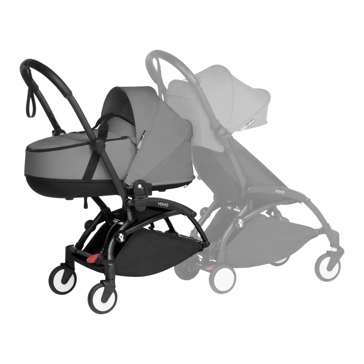 Babyzen YOYO connect incl. bassinet and adapter, Black/Grey