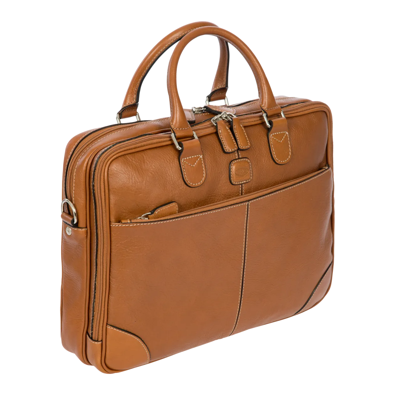 BRIC S Life Pelle Briefcase Laptop Bag Cognac Worldshop