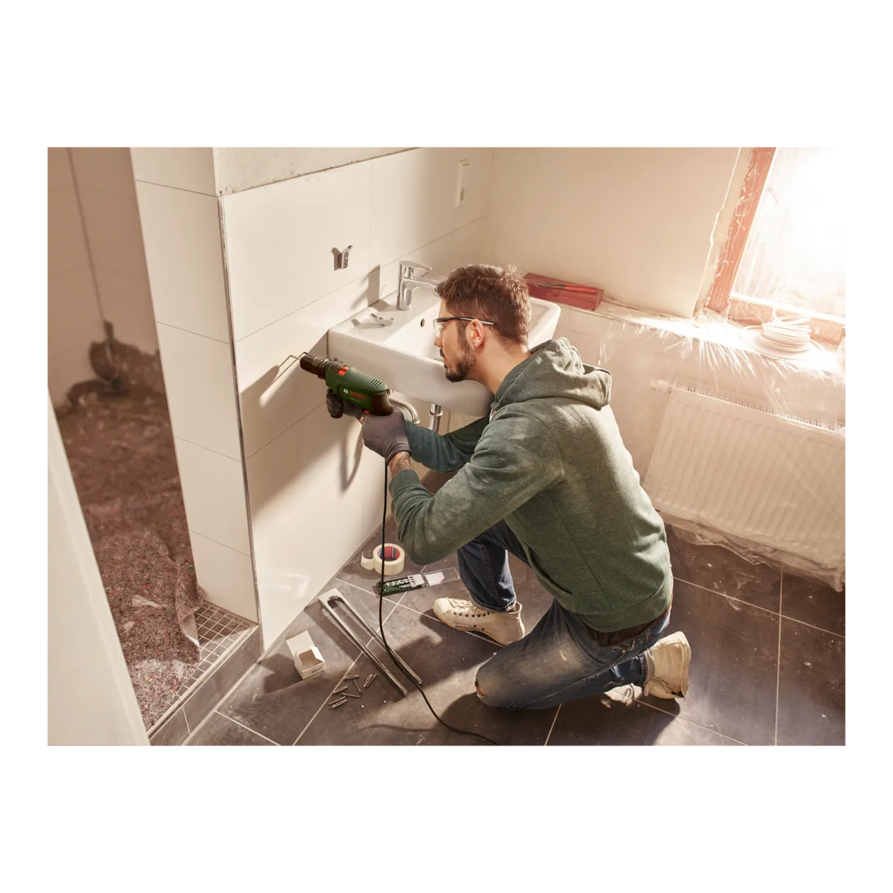 Bosch EasyImpact 600 Trapano battente, Forest Green