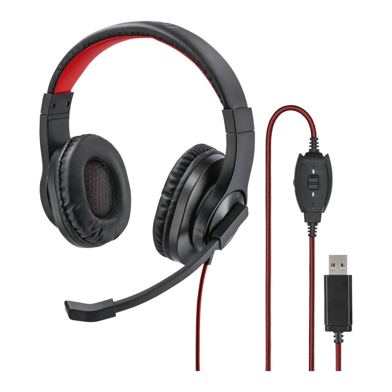 Hama HS-USB400 Office-Headset Casque de bureau, noir