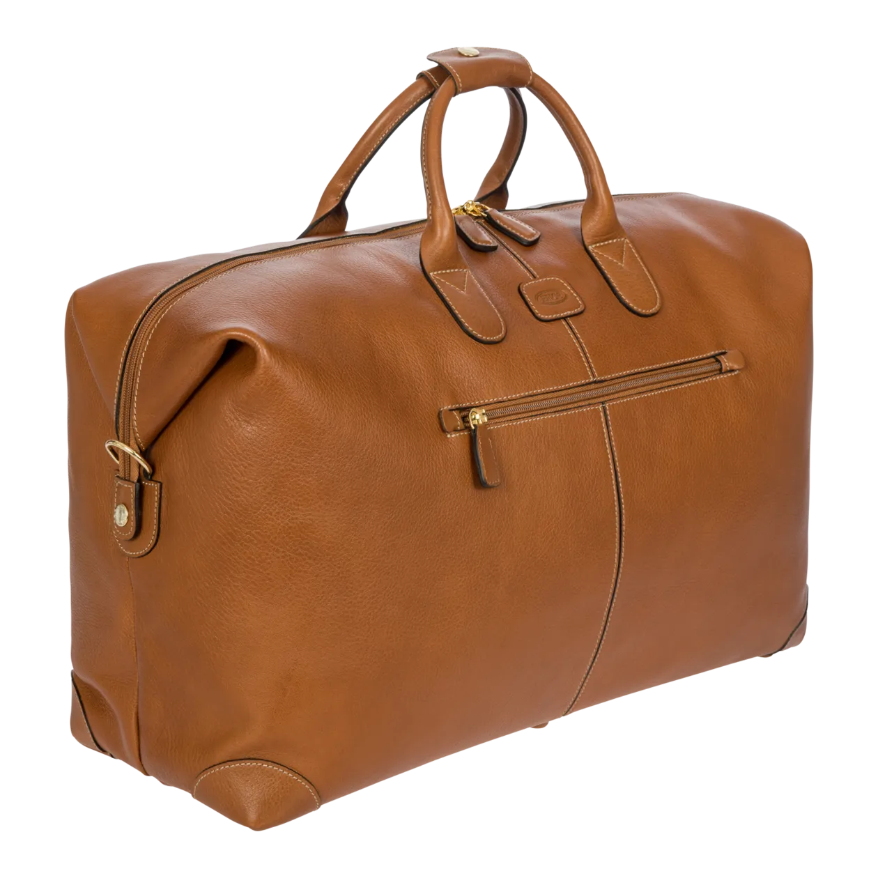 Bric's Life Pelle Reisetasche, Cognac