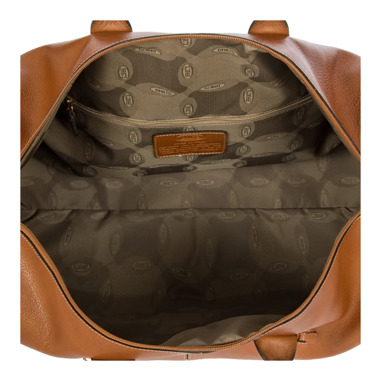 Bric's Life Pelle Reisetasche, Cognac