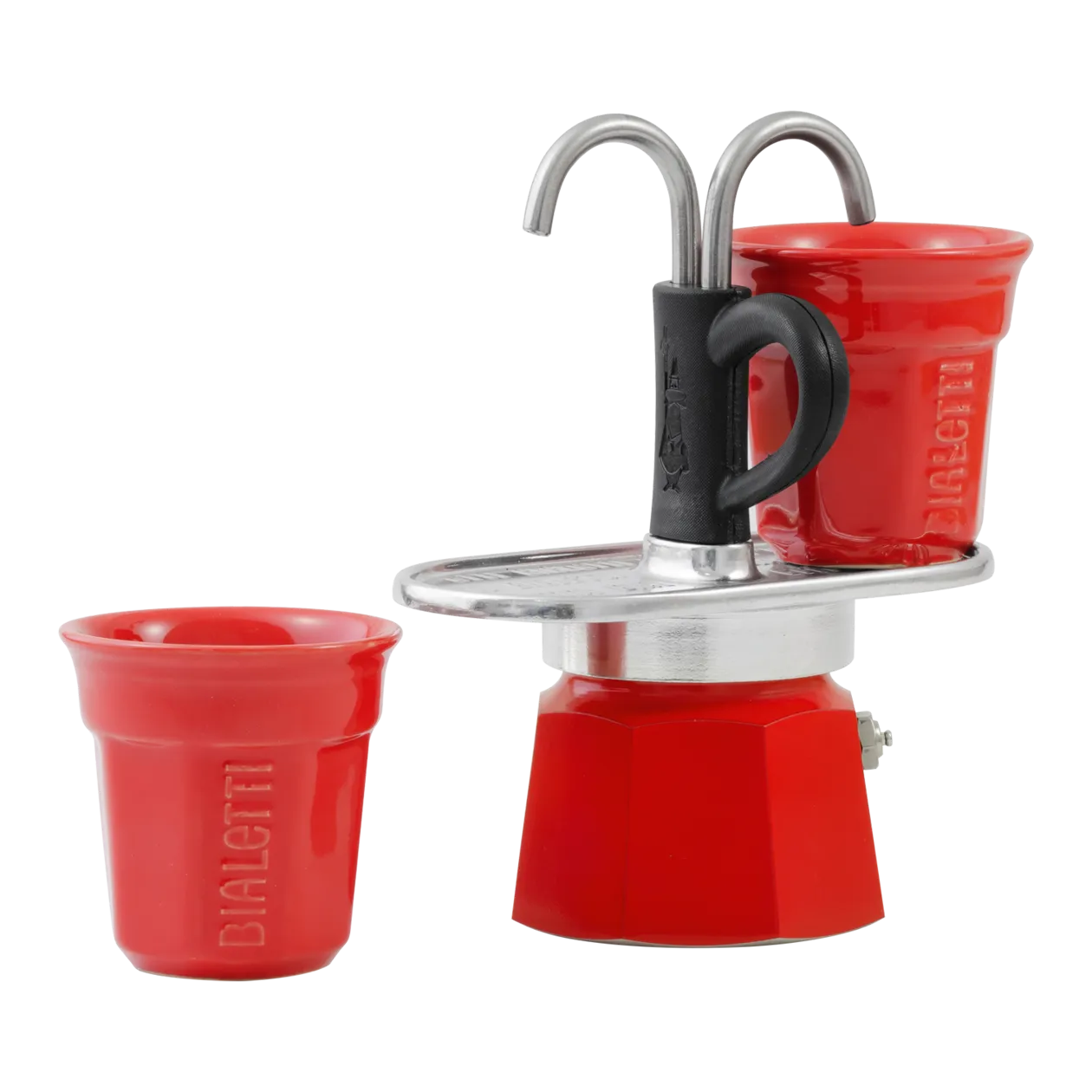 Bialetti Mini Express Set Cafetière italienne, rouge