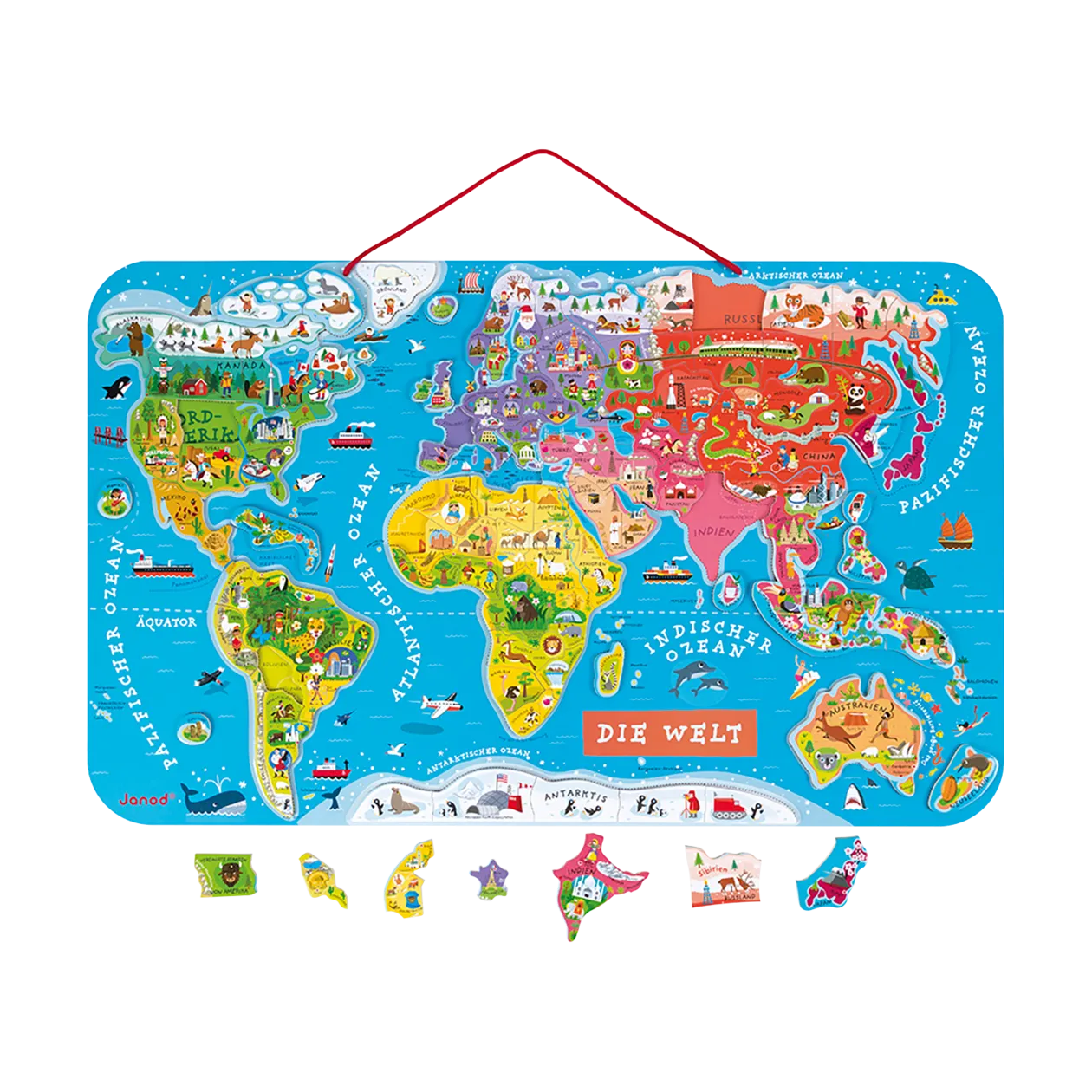 Janod Puzzle magnetico del mondo