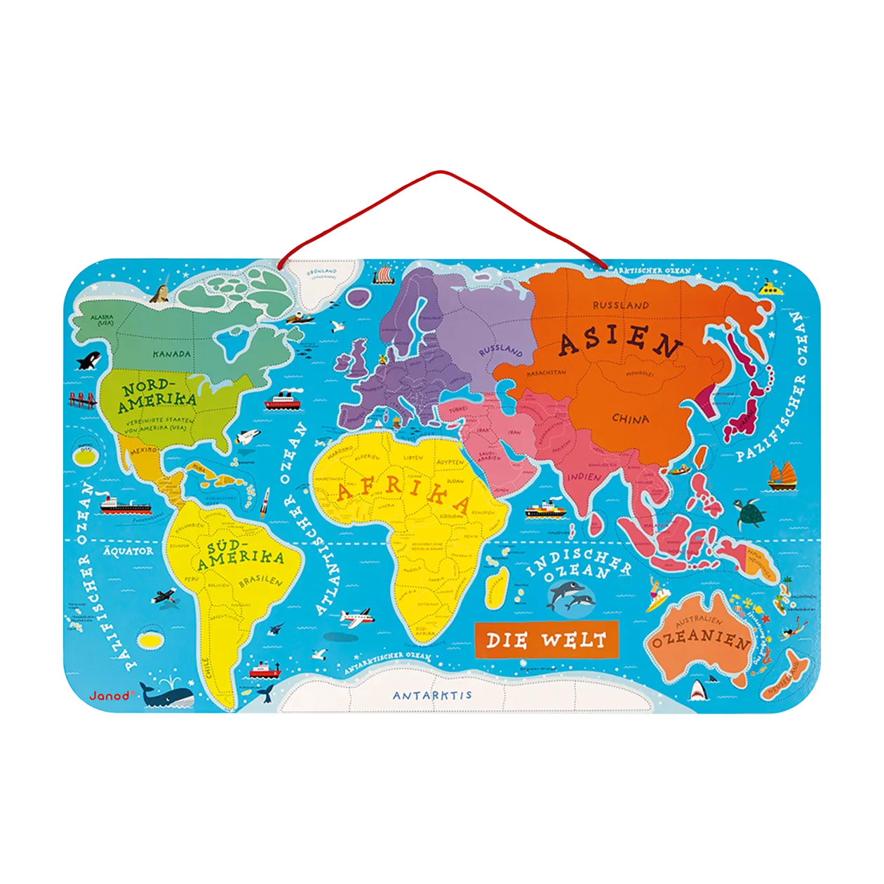 Janod Puzzle magnetico del mondo