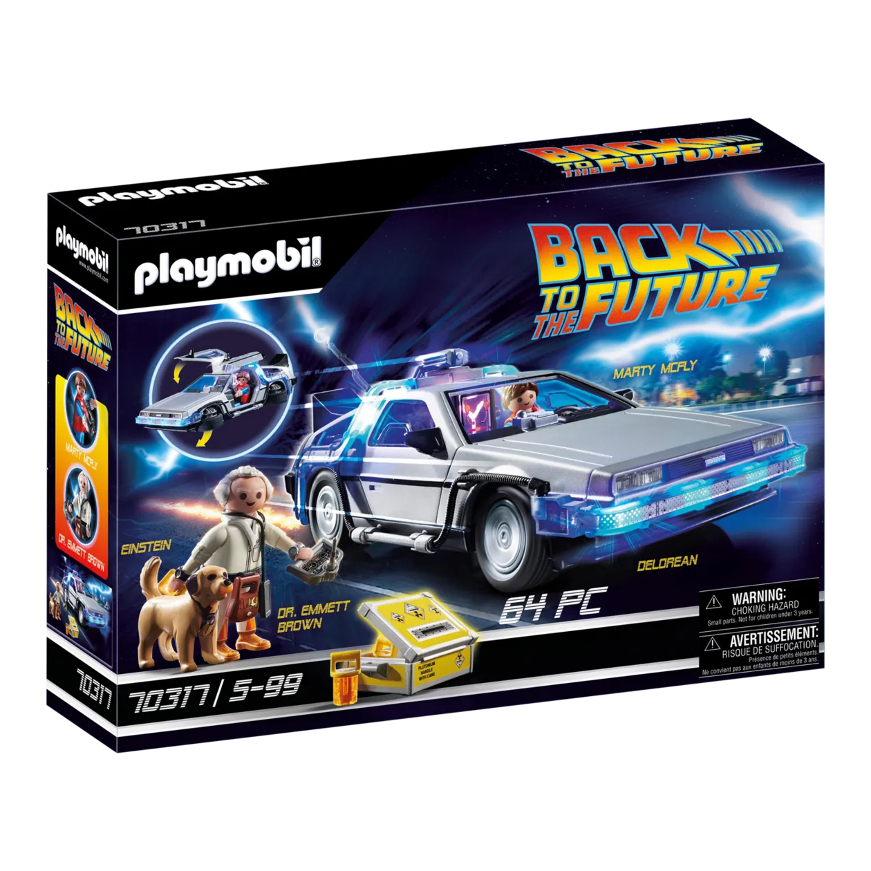 PLAYMOBIL® « Back to the Future » (« Retour vers le futur ») DeLorean Coffret