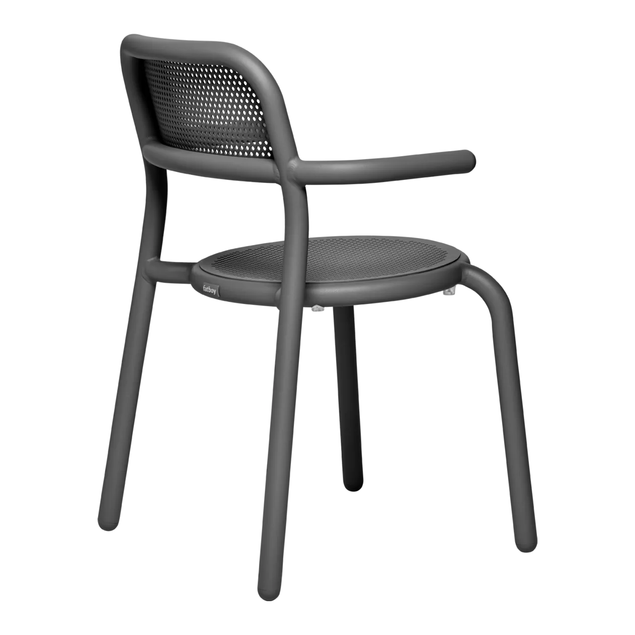 fatboy® Toní Armchair Sedia da giardino con braccioli, set da 2, Anthracite