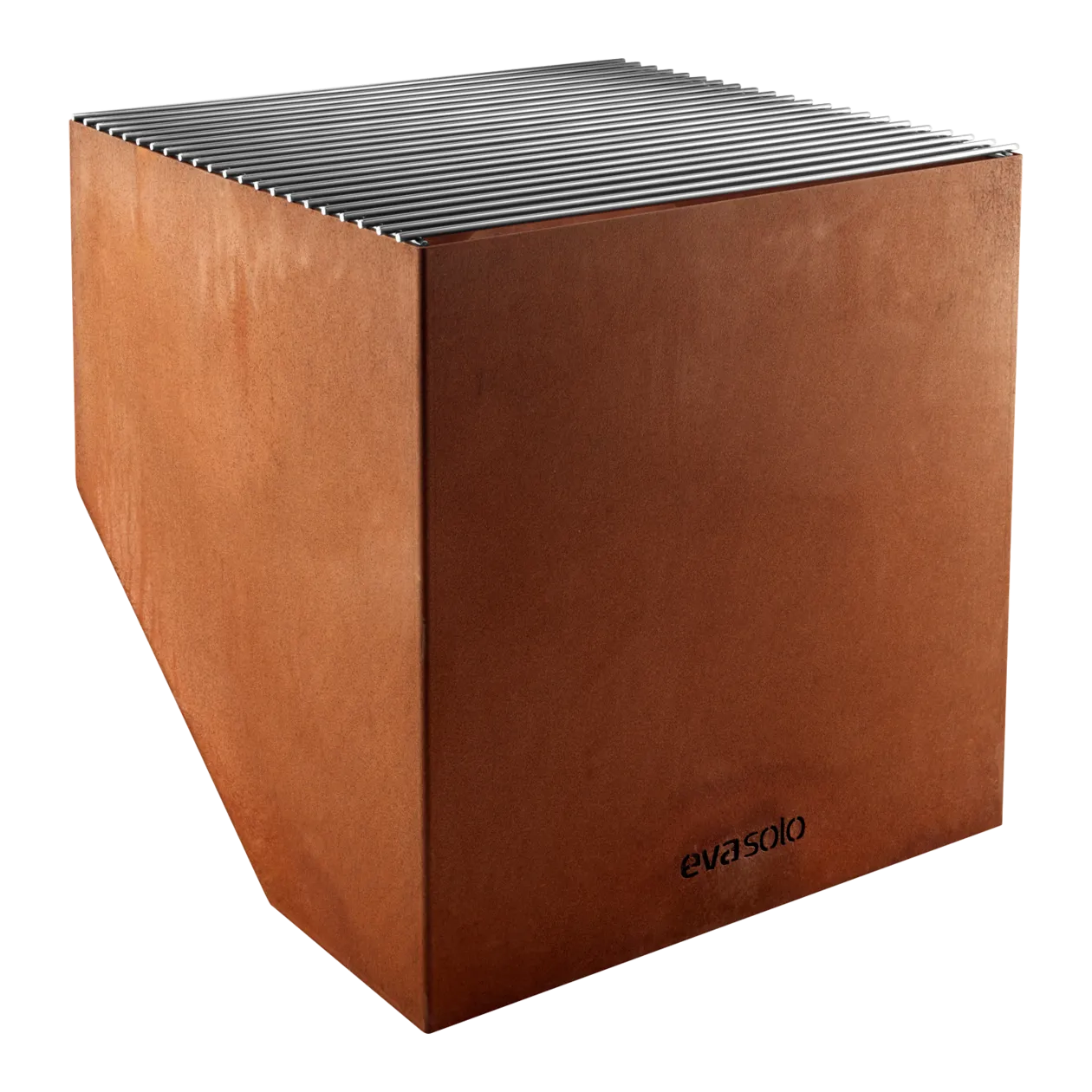 eva solo FireCube Brasero, acier Corten, avec grille de cuisson