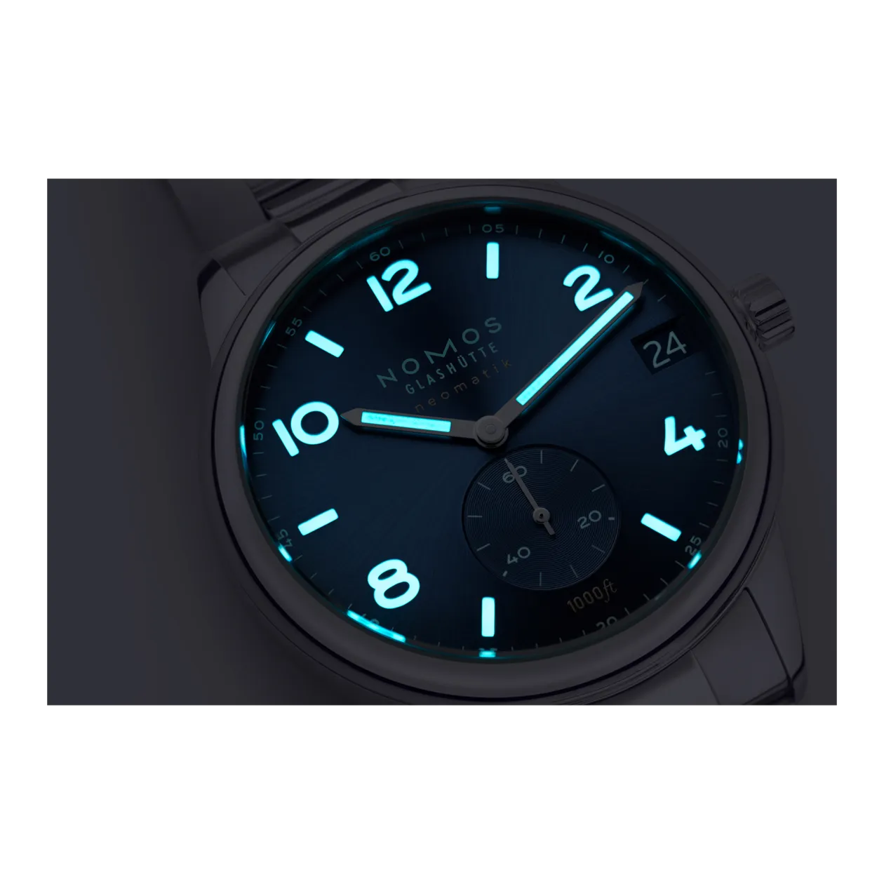 NOMOS Glashütte Sport Club neomatik 42 datario blu Orologio automatico, blu