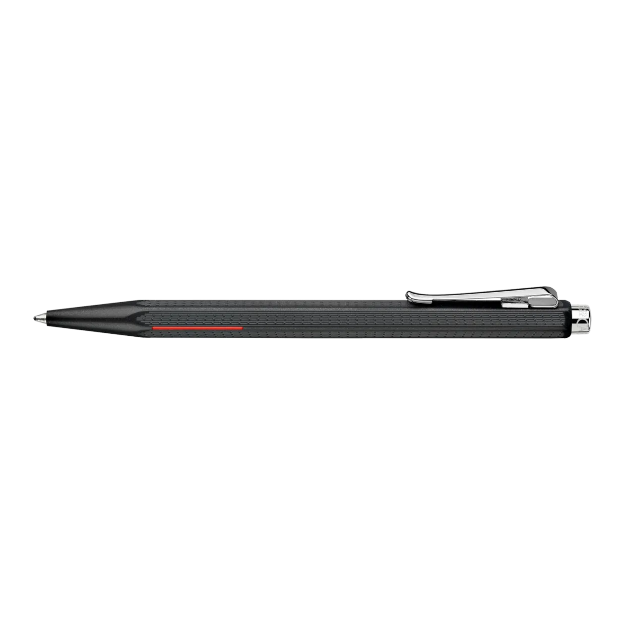 Caran d'Ache ECRIDOR RACING Ballpoint Pen, Black/Red, incl. Leather Case