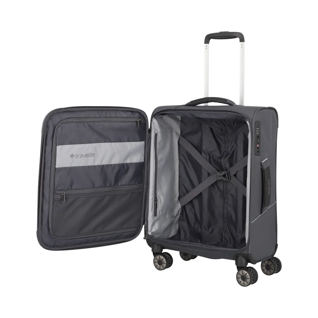 travelite Skaii Valise à 4 roulettes S, gris rocher