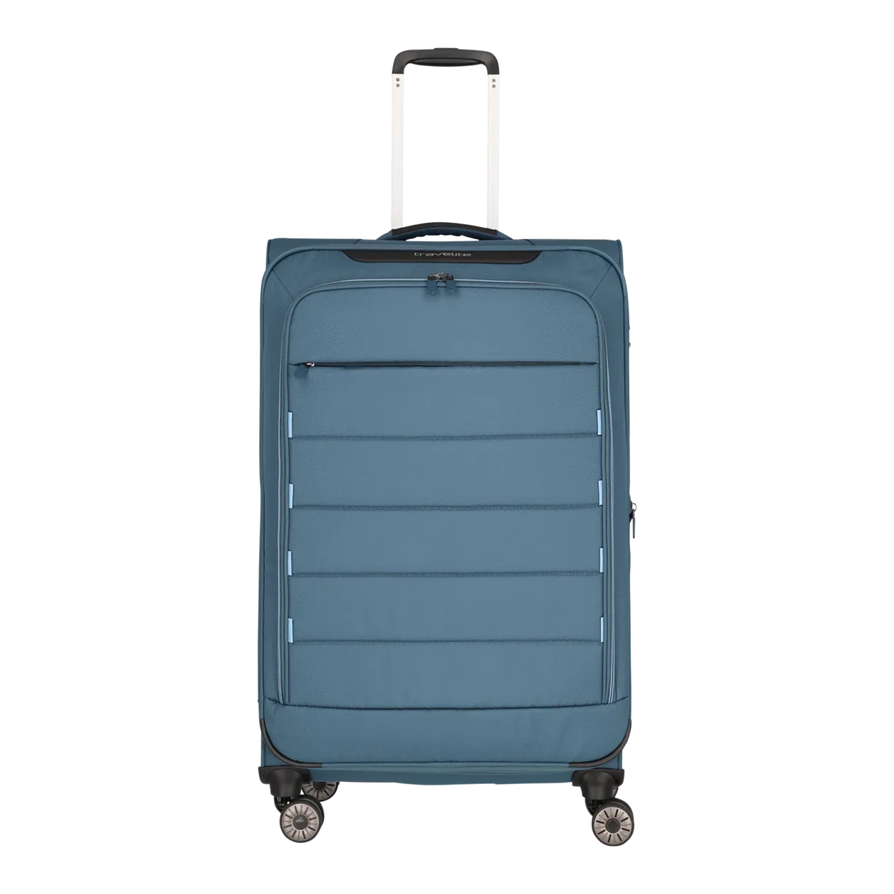 travelite Skaii Trolley L con 4 ruote (espandibile), blu panorama