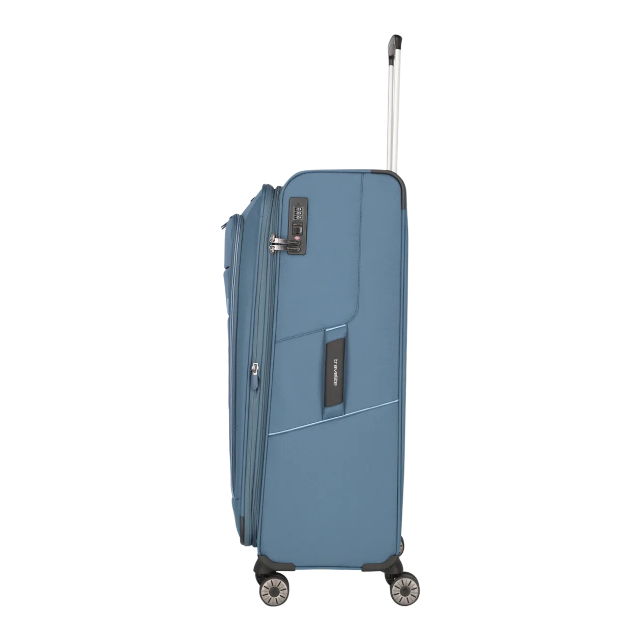 travelite Skaii Trolley L con 4 ruote (espandibile), blu panorama