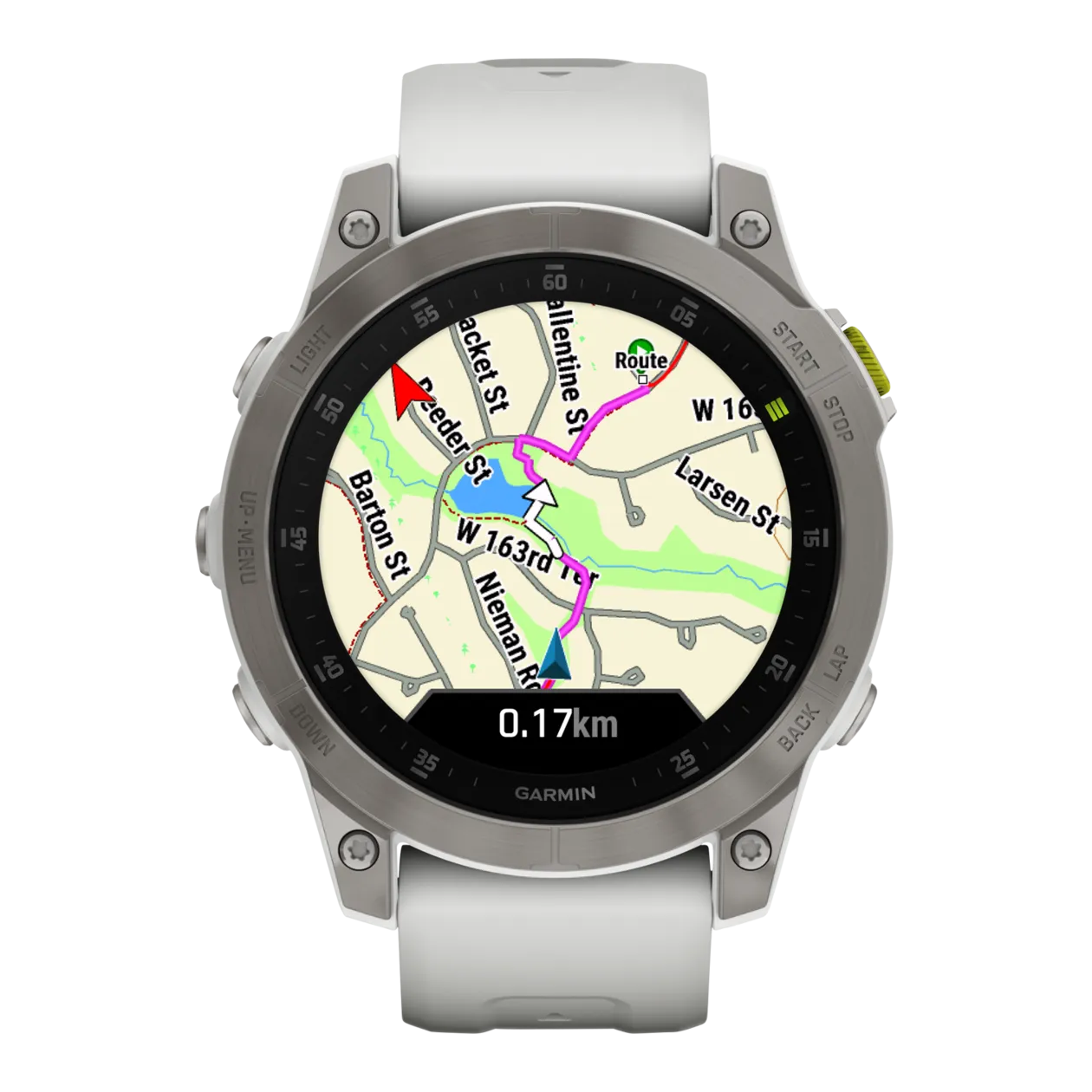 Garmin Epix™ Sapphire GPS Multisport Smartwatch, Snow White / Titan / Titanium