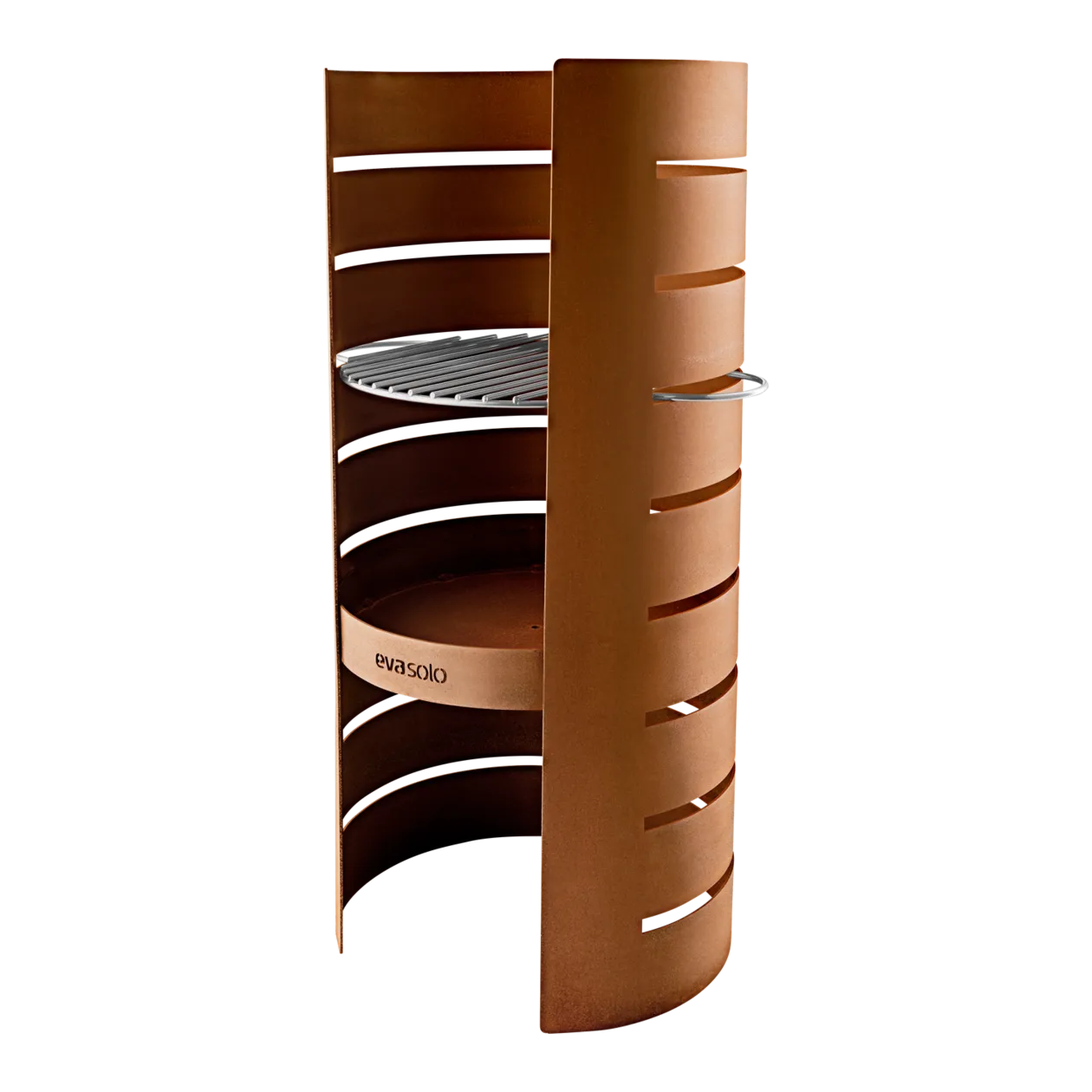 eva solo FireCylinder Brasero, acier Corten, avec grille de cuisson