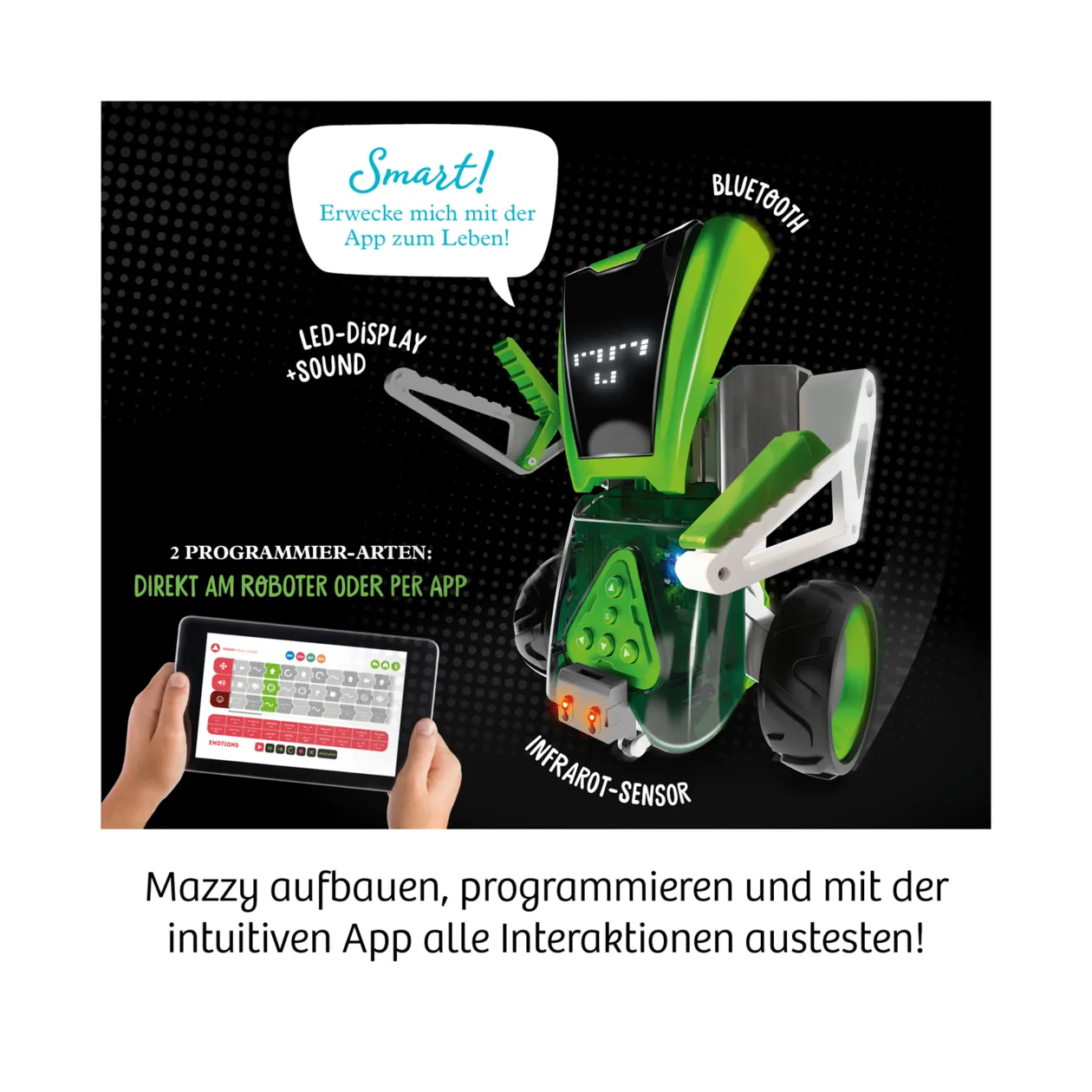 KOSMOS Mazzy Dein smarter App-Roboter Kit per esperimenti