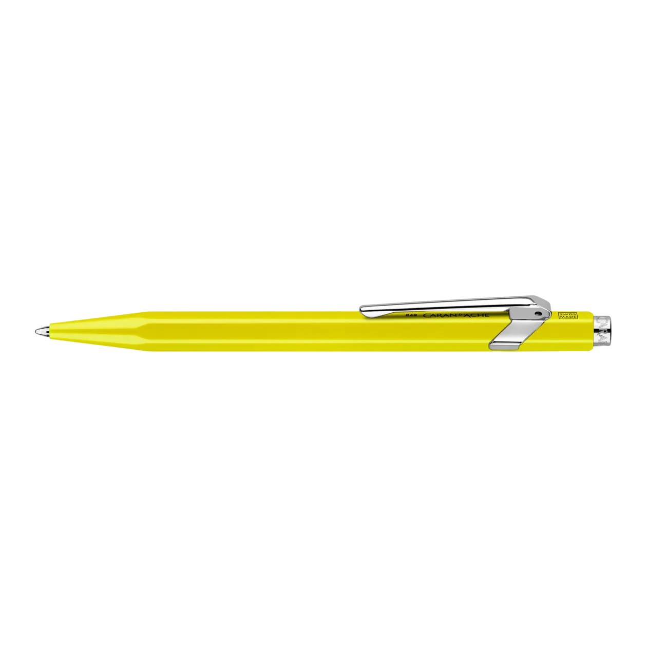 Caran d'Ache 849 POPLINE Ballpoint Pen, Fluo Yellow