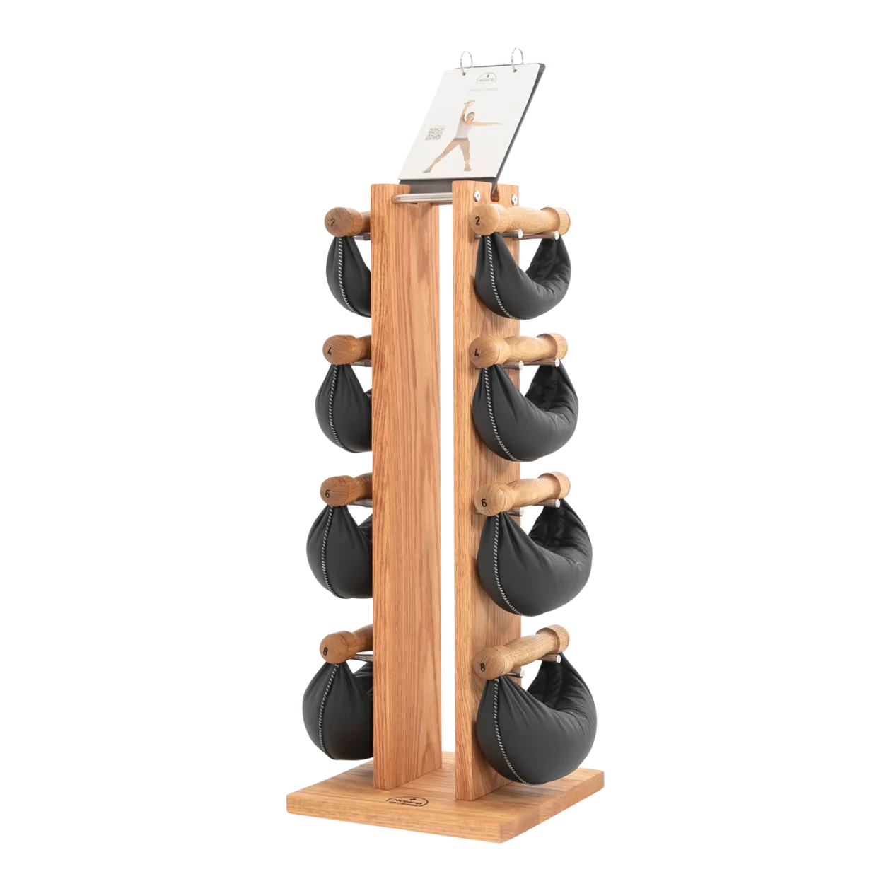 NOHRD Swing Dumbbell Tower Set, Oak