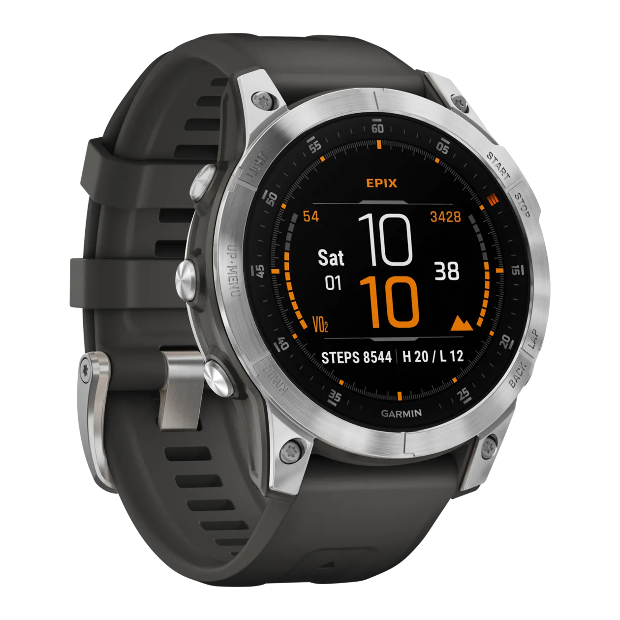 Garmin Epix™ Smartwatch GPS multisport, grigio ardesia / toni argento