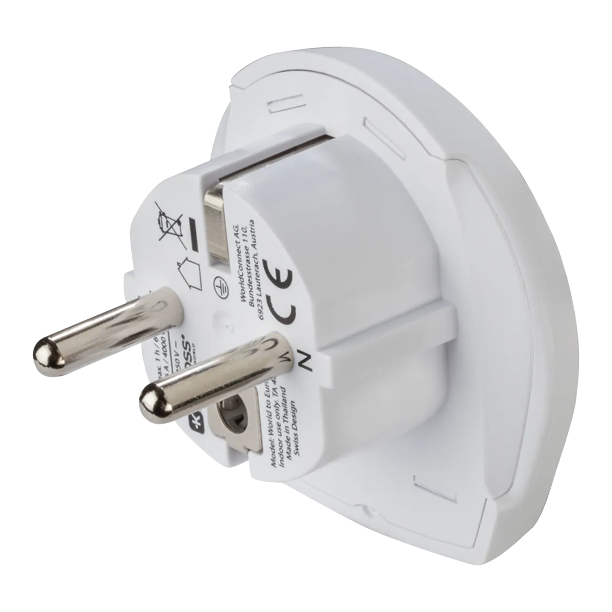 Hama World Travel Pro Light USB World Travel Adapter, 3-Pin, White