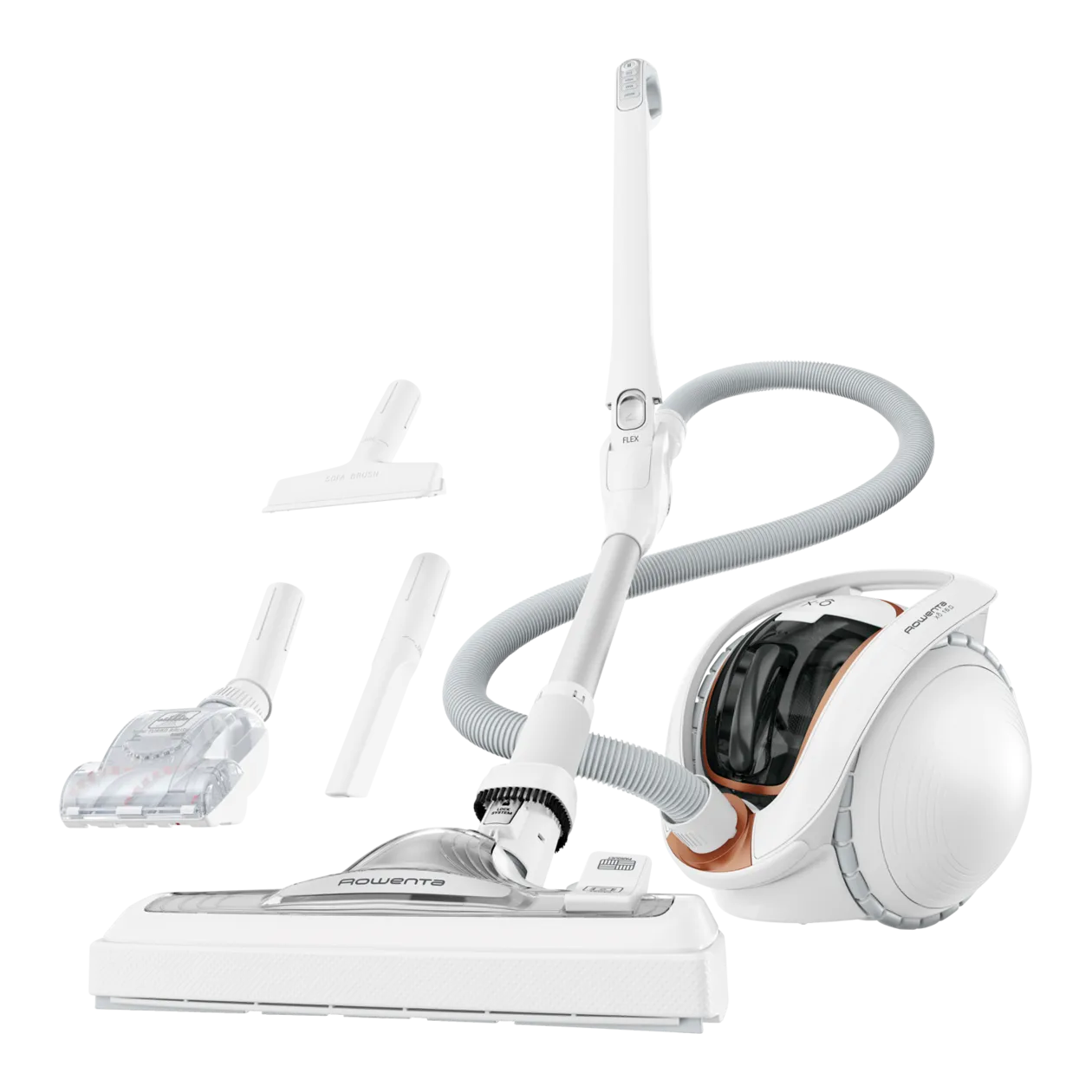 Rowenta X-Ô 160 Aspirateur sans fil, blanc/cuivre