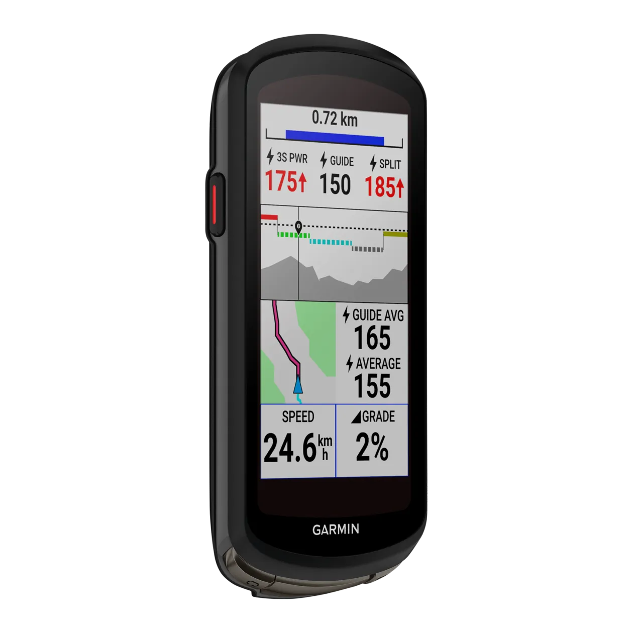 Garmin Edge® 1040 Solar GPS Bike Computer, Black