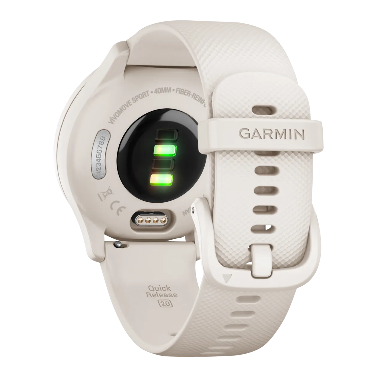 Garmin vívomove® Sport Smartwatch, Ivory / Pearl Gold