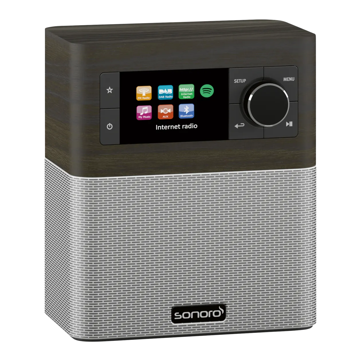 sonoro Stream Internet Radio, Bog Oak/Silver