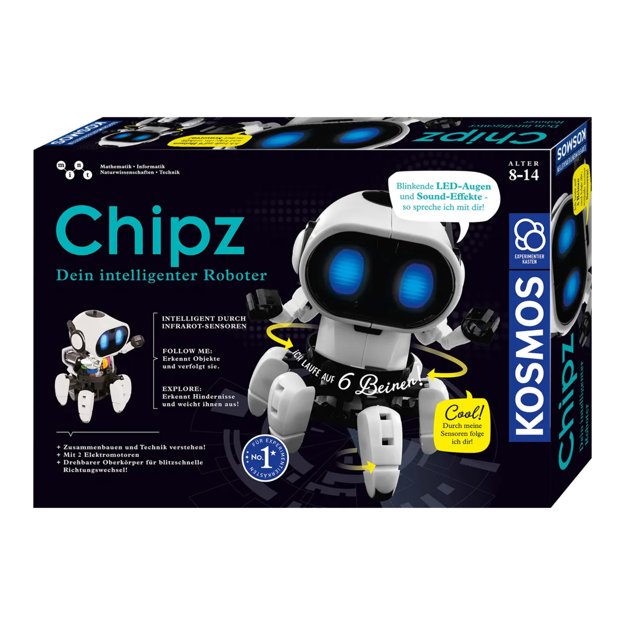 KOSMOS Chipz Dein intelligenter Roboter (Il tuo robot intelligente) Kit per esperimenti