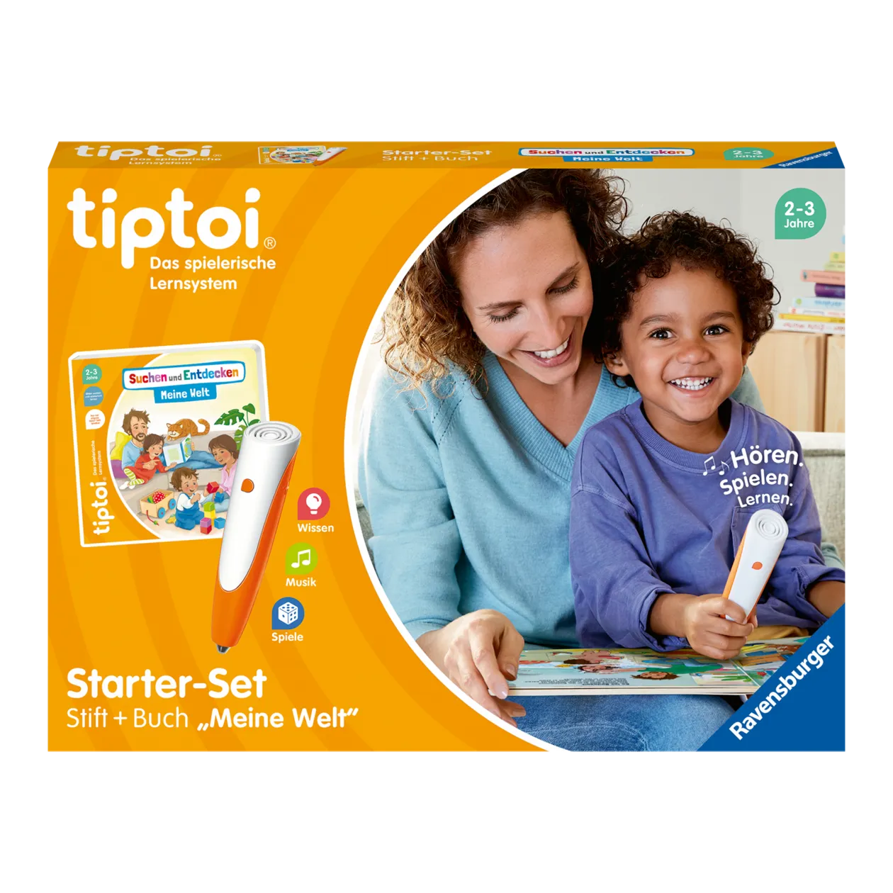 Ravensburger tiptoi® Lettore digitale Starter Set + Meine Welt (Il mio mondo) Libro illustrato