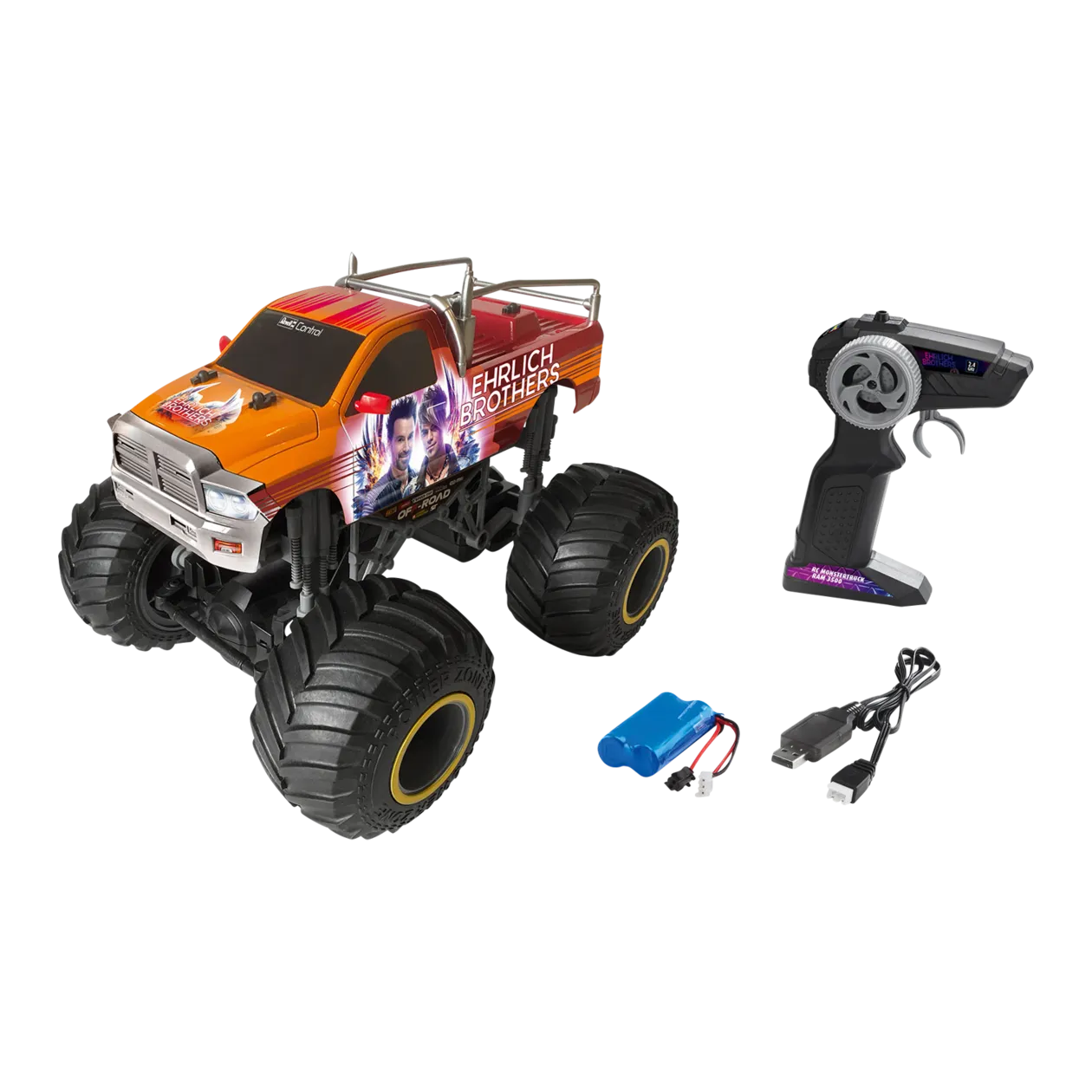 Revell Control RC Monster Truck RAM 3500 « Ehrlich Brothers » Véhicule téléguidé