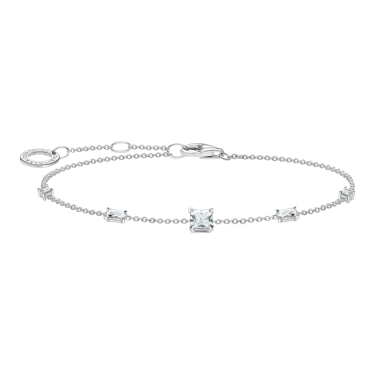 THOMAS SABO Armband, Silberfarben/Weiß