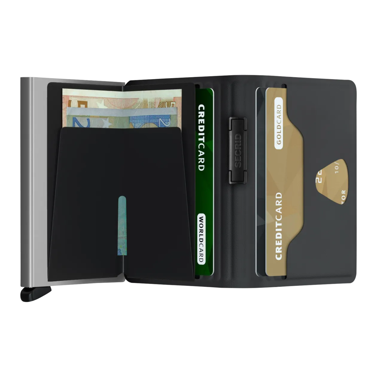 Secrid Bandwallet Portafoglio, Black/White