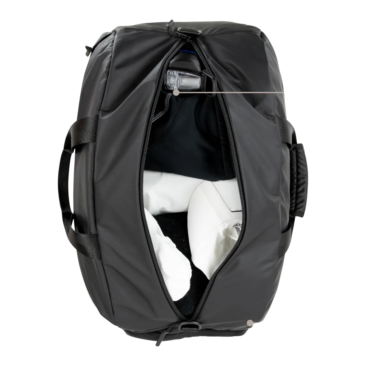 bugatti Blanc Sac de sport, noir