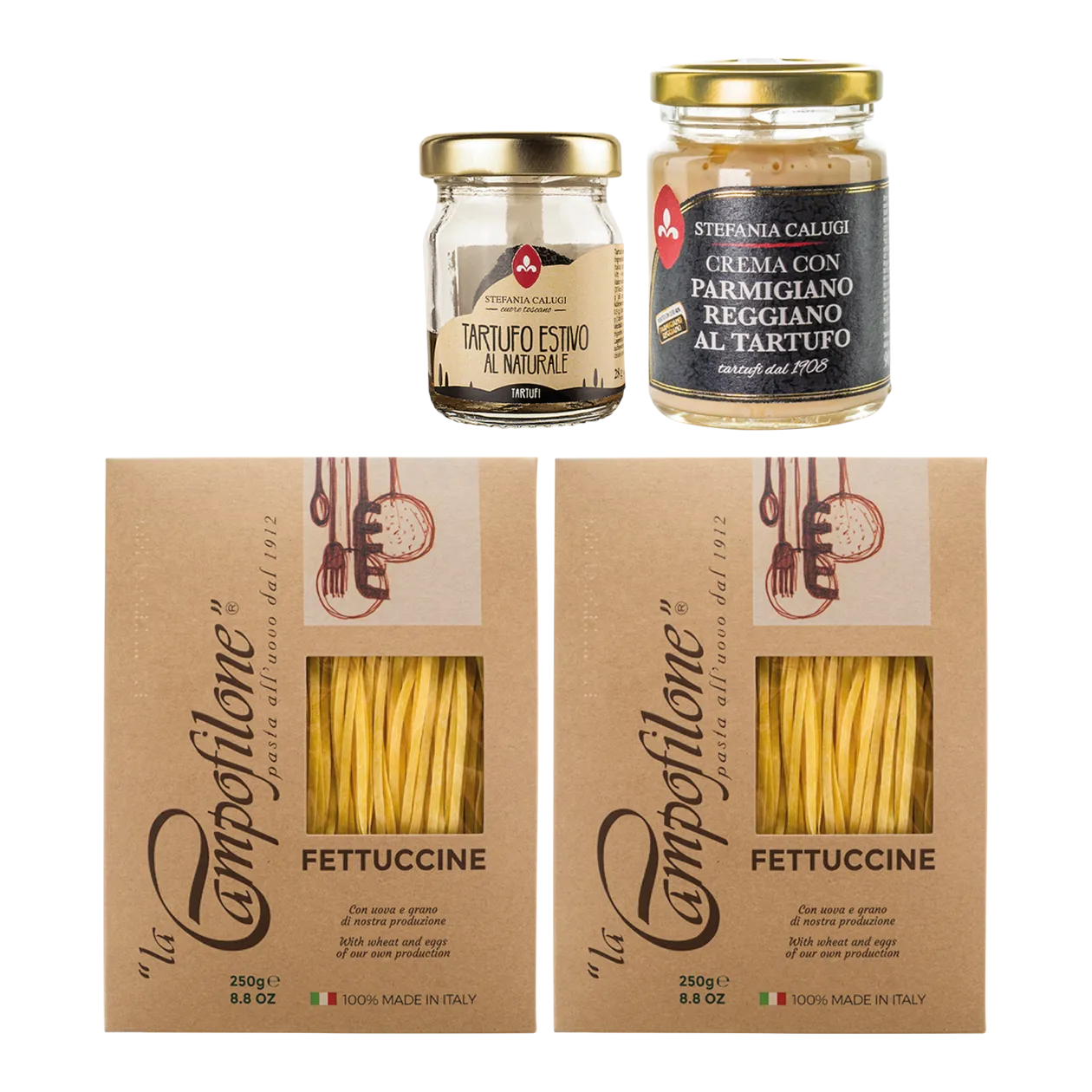 Gourmet Pasta Set with Truffles, Set of 4