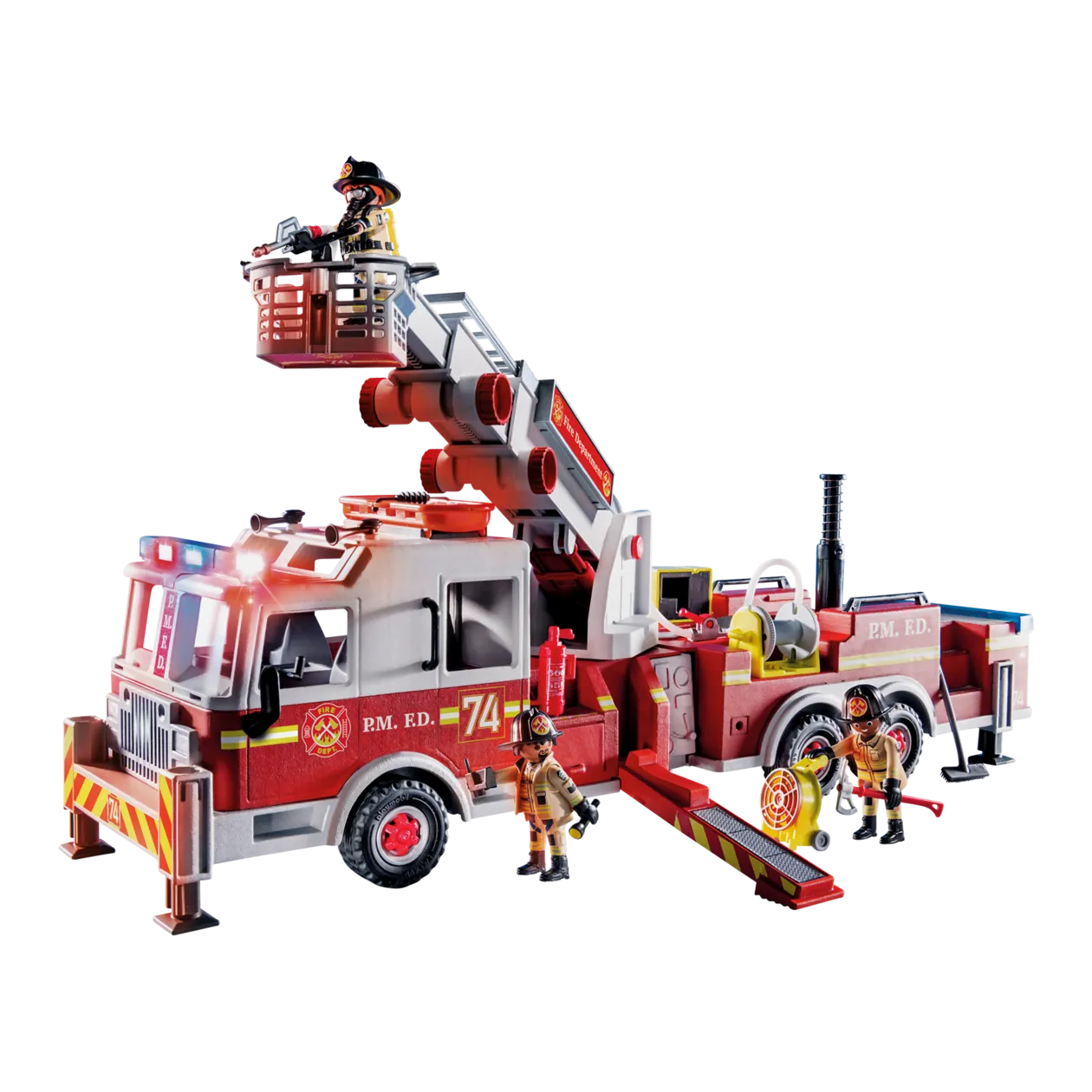 PLAYMOBIL® US Tower Ladder Fire Engine Playset