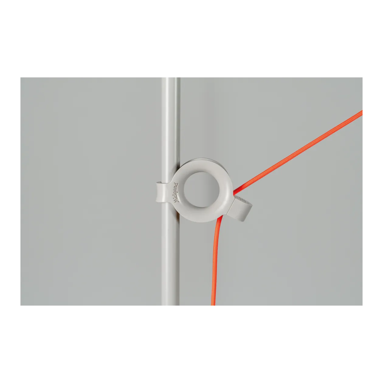 Midgard AYNO L Lampadaire, gris soie / Neon Orange