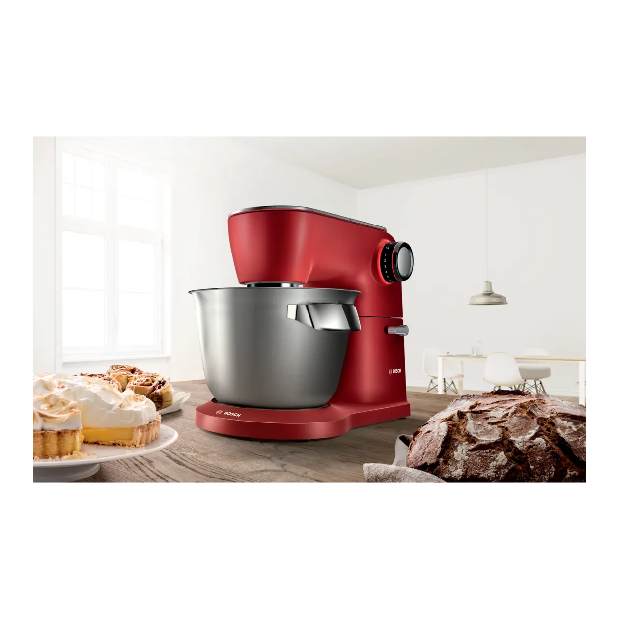 Bosch OptiMUM Robot pâtissier, rouge cerise