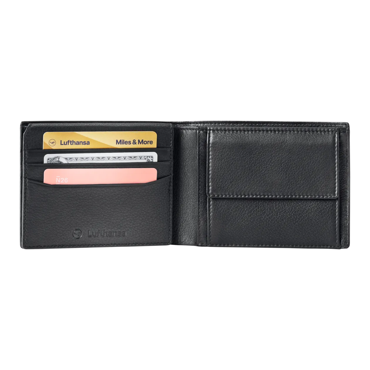 Porsche Design Lufthansa Wallet 7 Card Wallet, Black