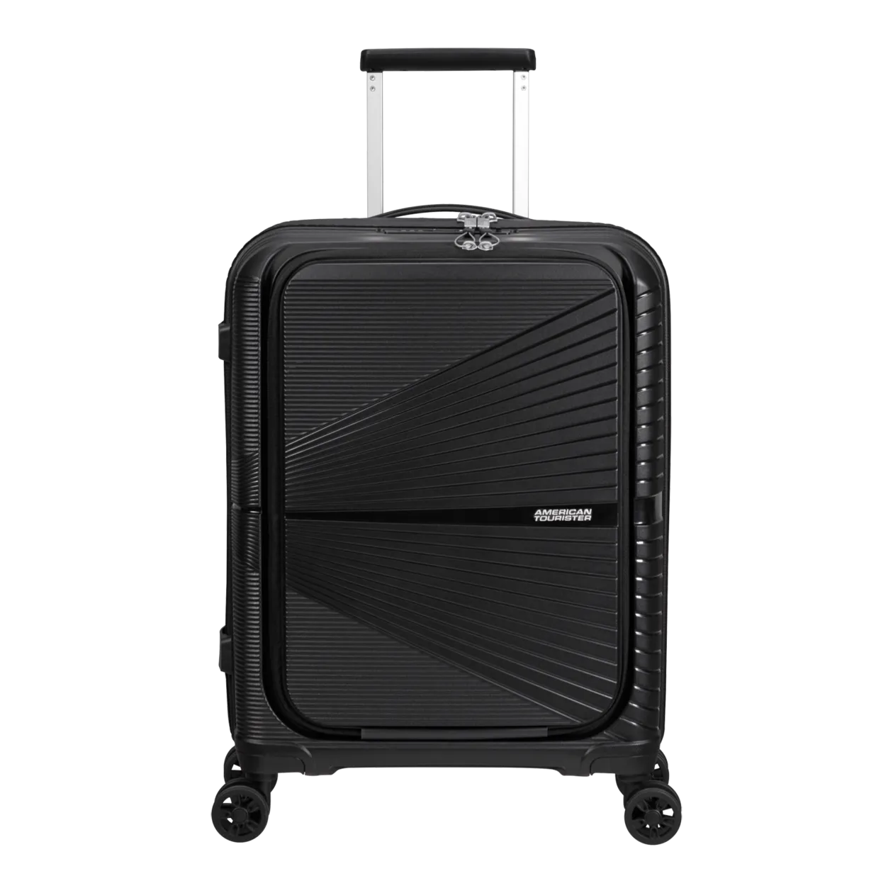 American Tourister Airconic Spinner 55/23 Frontloader Cabin Trolley, Onyx Black