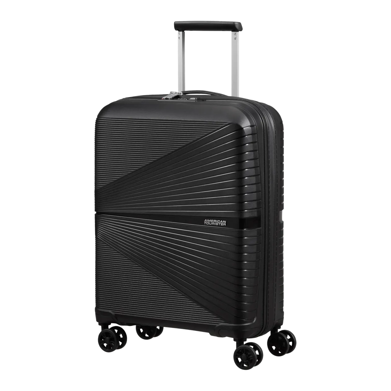 American Tourister Airconic Spinner 55/20 Trolley da cabina con funzione TSA, Onyx Black