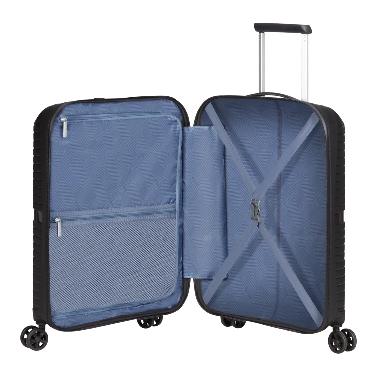 American Tourister Airconic Spinner 55/20 Trolley da cabina con funzione TSA, Onyx Black