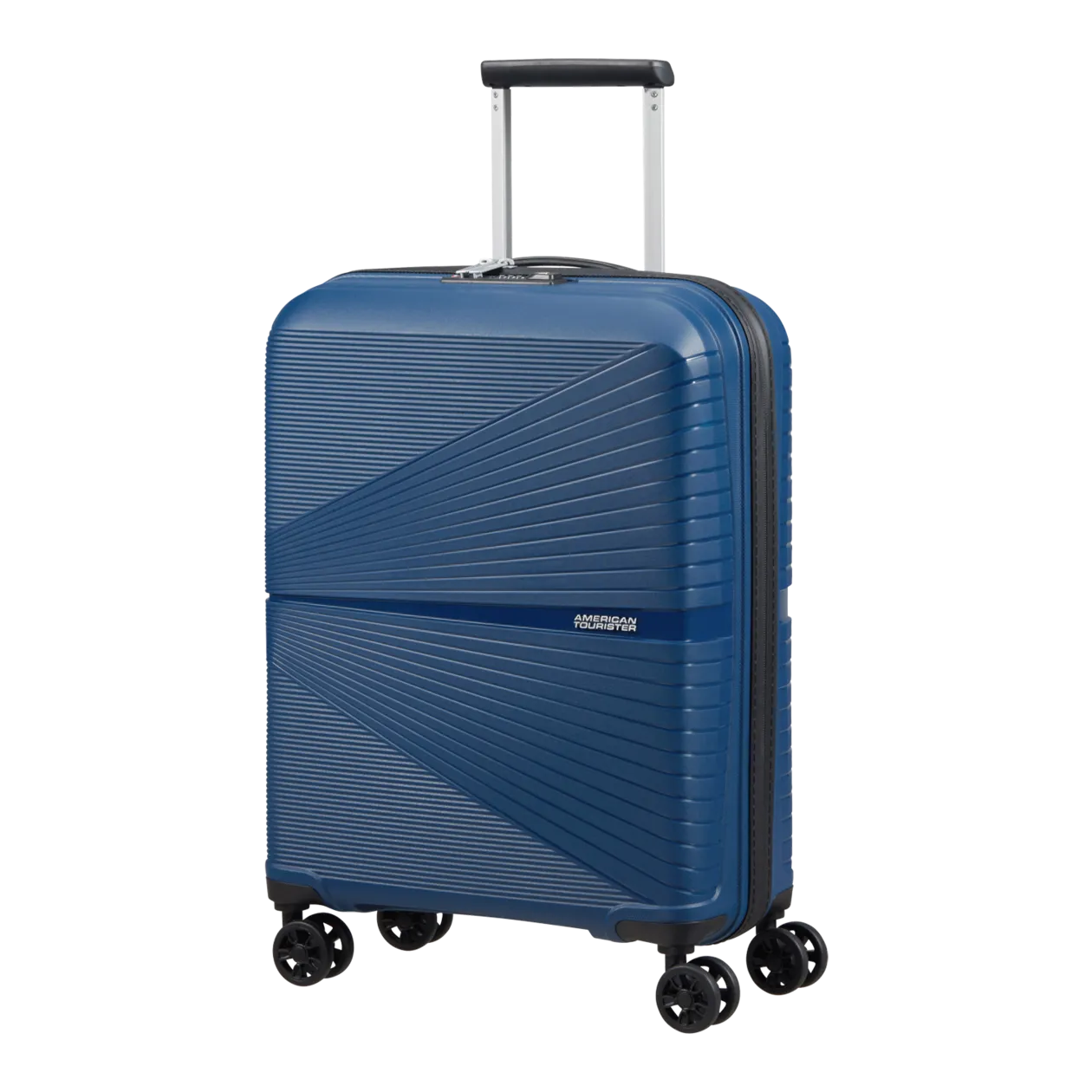 American Tourister Airconic Spinner 55 20 TSA Cabin Trolley Midnight Navy Worldshop