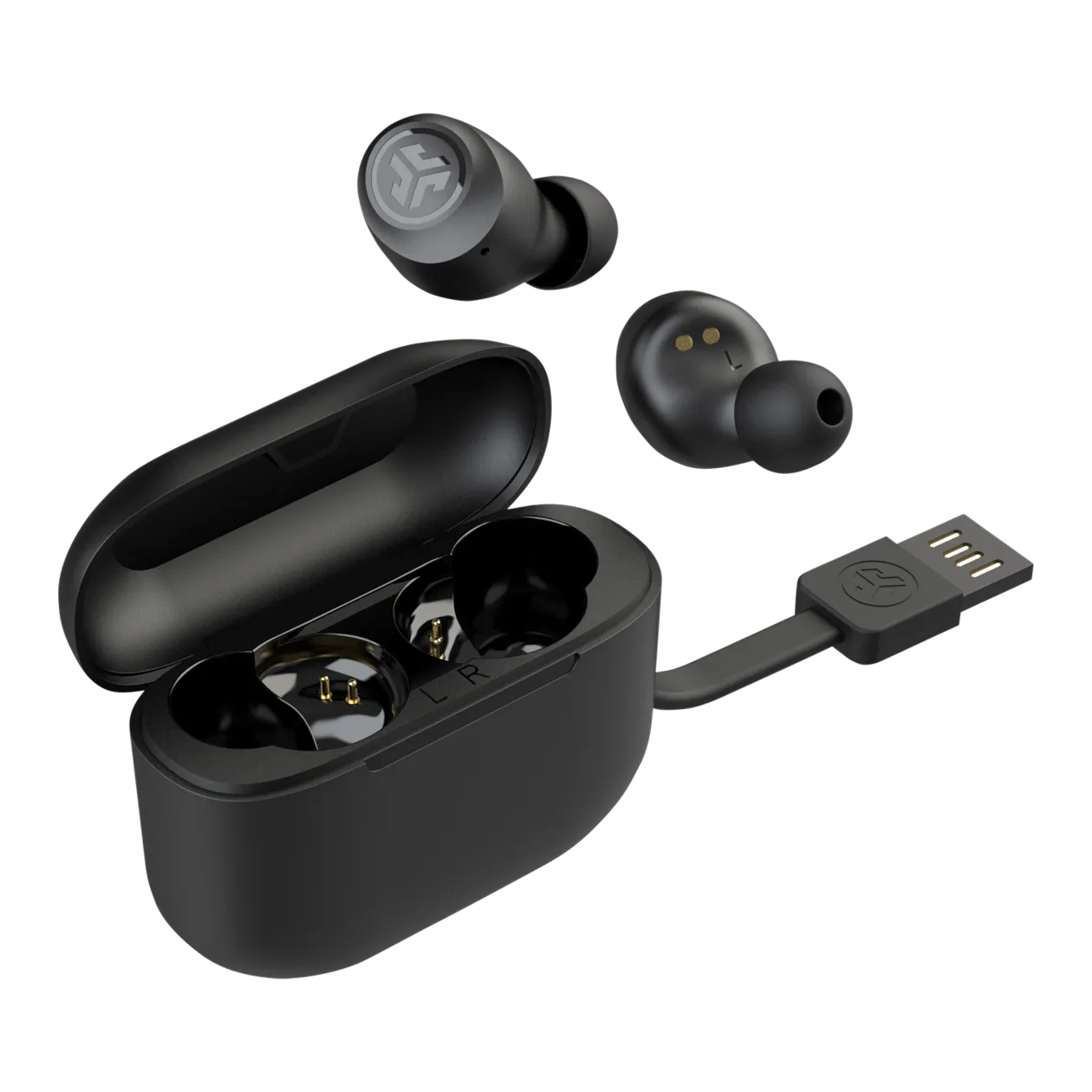 JLab GO Air POP True Wireless Headphones, Black