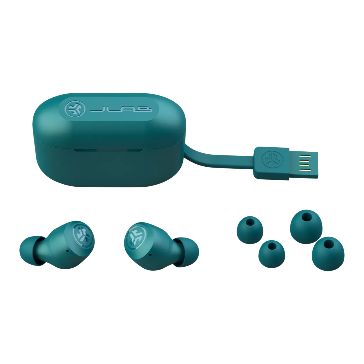 JLab GO Air POP True Wireless Écouteurs, turquoise