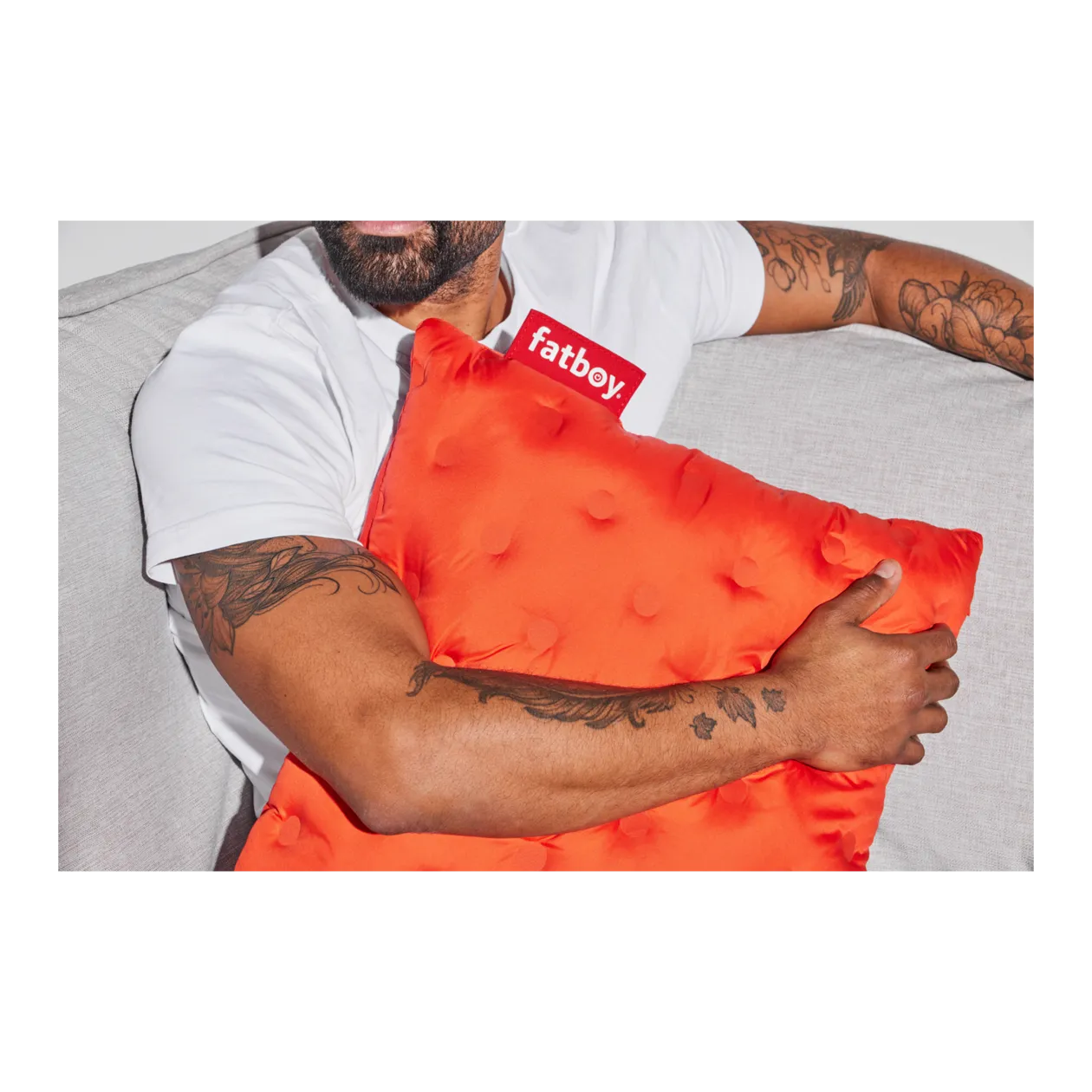 fatboy® Hotspot Quadro Pillow Rechargeable Heated Cushion, Papaya