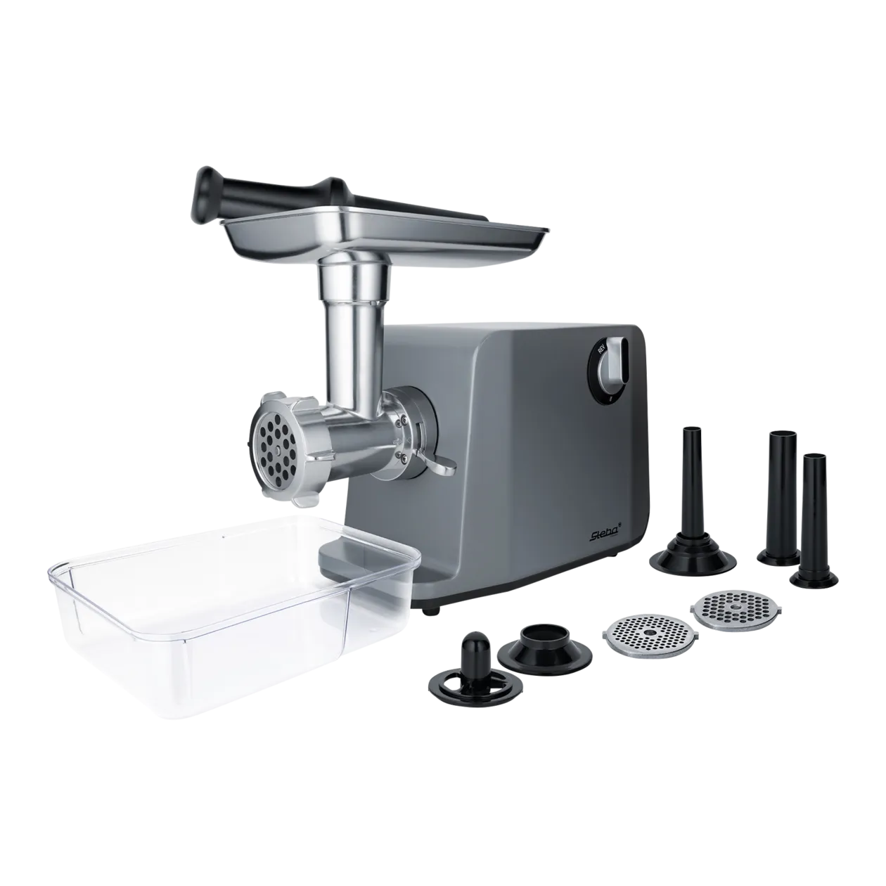 Steba MG 3000 PRO Electric Meat Mincer, Stainless Steel / Grey